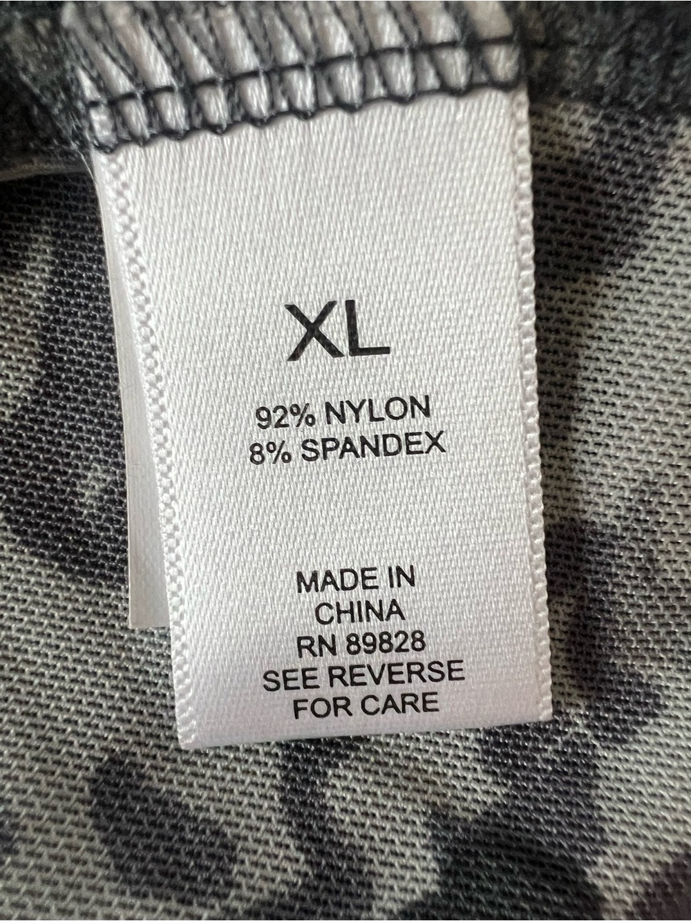 Logo Layers gray animal print sheer color block long sleeve tunic witchy XL - Picture 6 of 6